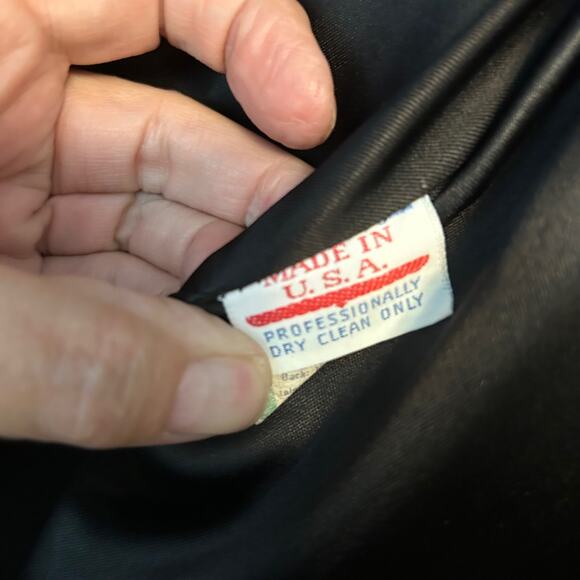 Vintage Retro Outerlayers Faux Fur Colorblock Coat Women's Size 9-10 - Picture 10 of 11